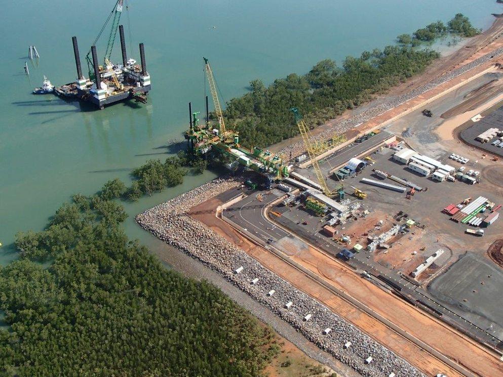 Product Loading Jetty Ichthys, Darwin, Australia